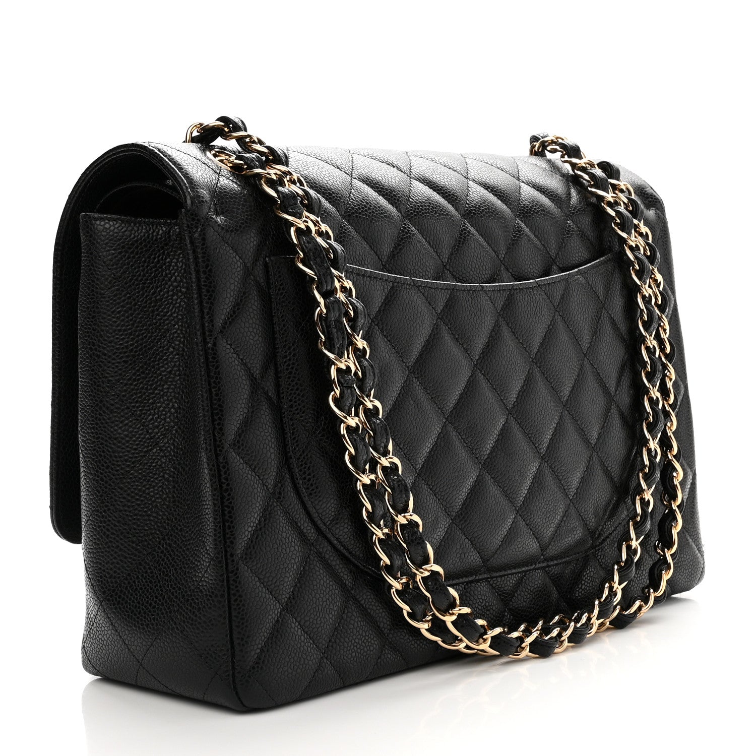 Chanel Caviar Quilted Maxi Double Flap Black 2 of 10