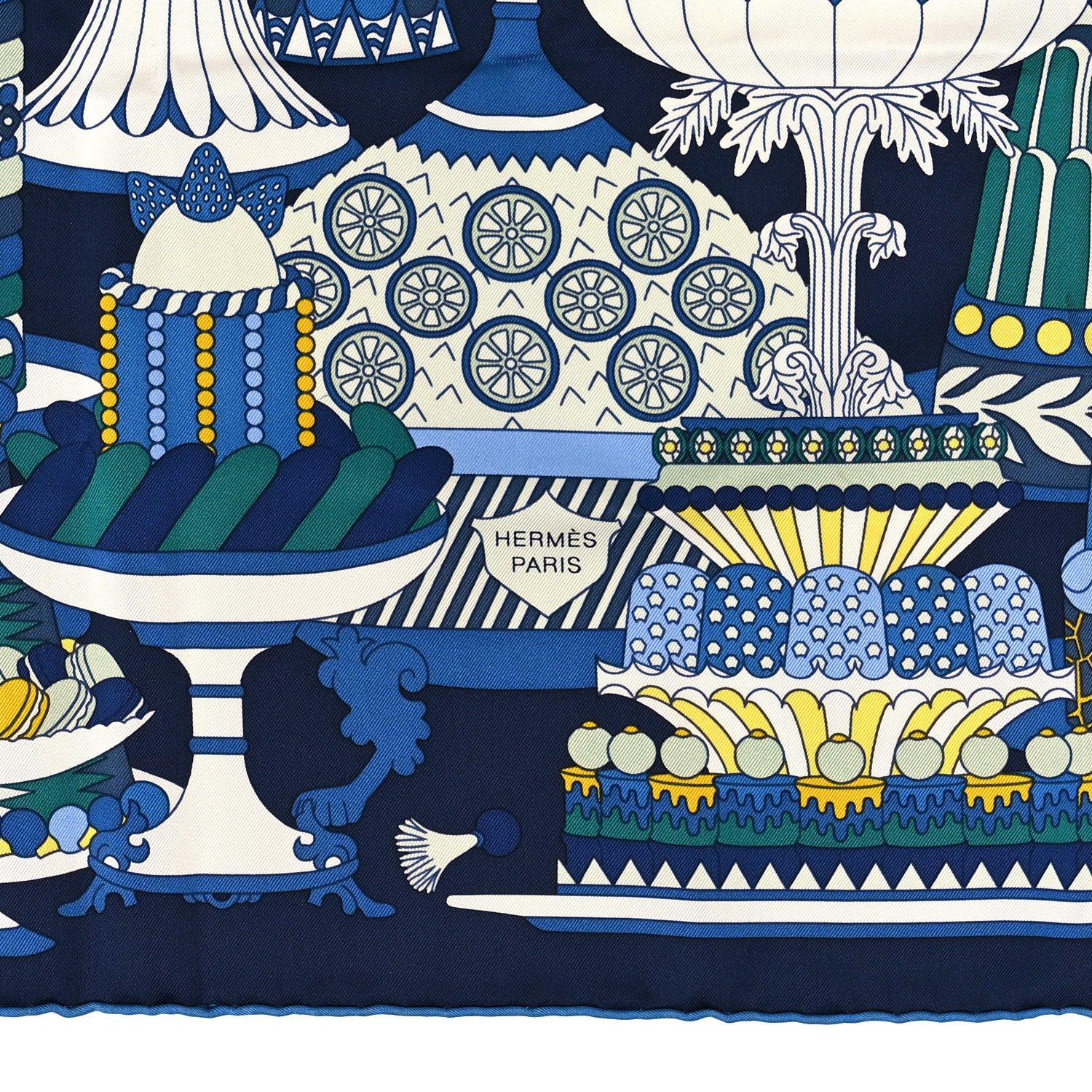 Hermes Silk La Patisserie Francaise Scarf 90 3 of 3