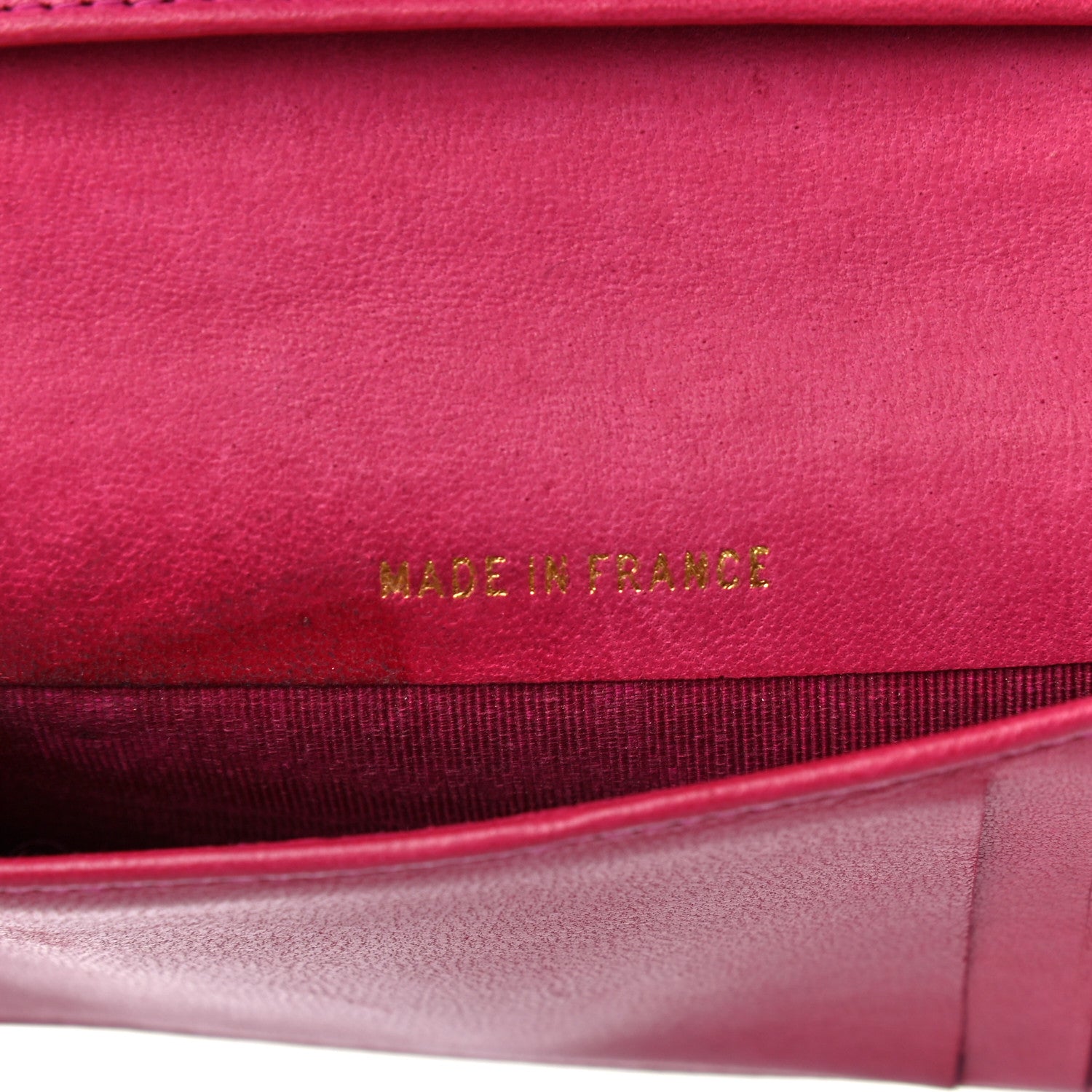 Chanel Caviar Timeless CC Card Holder Wallet Dark Pink 7 of 18
