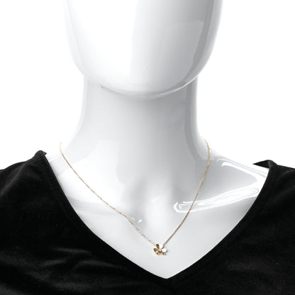 Van Cleef & Arpels 18K Yellow Gold Diamond Mini Frivole Pendant Necklace 2 of 7