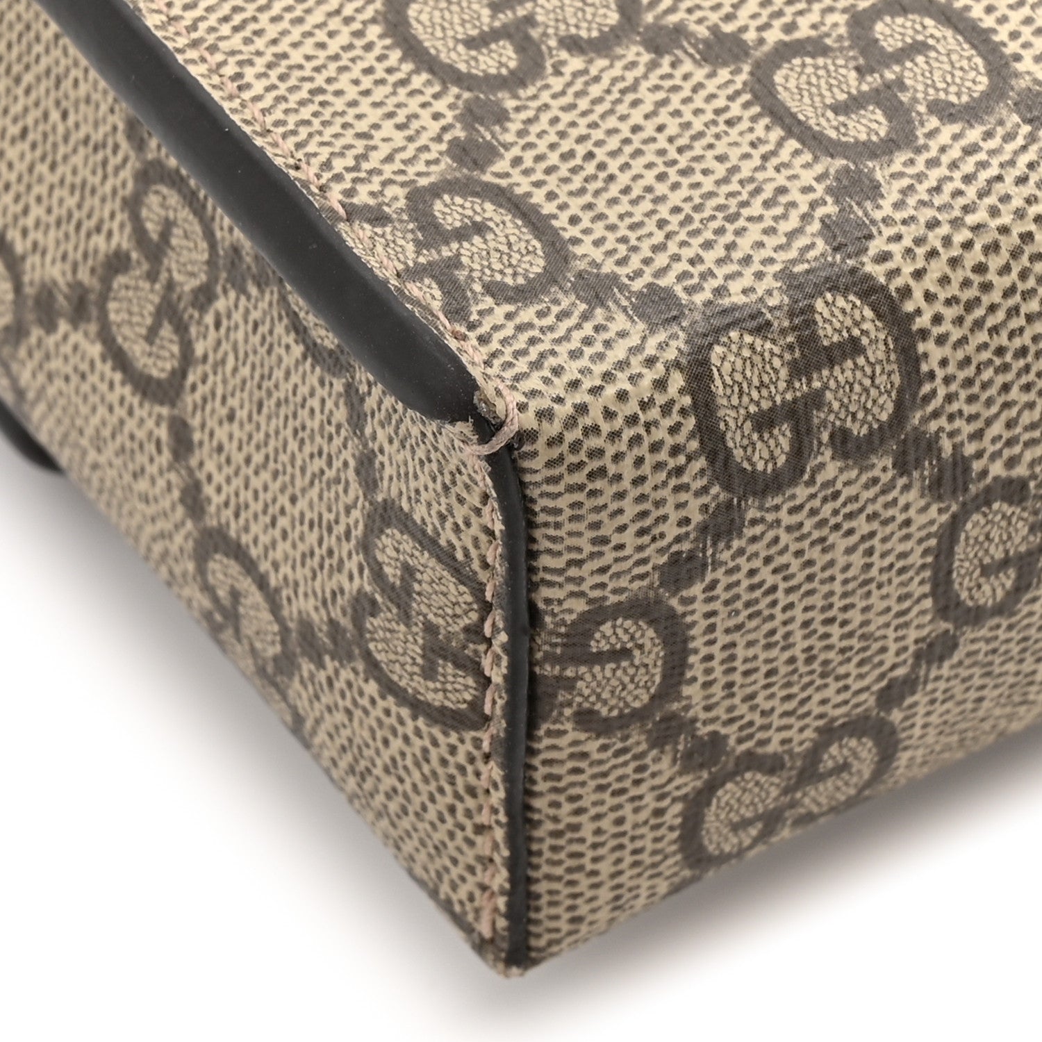 Gucci GG Supreme Monogram Calfskin Mini Ophidia Top Handle Bag Beige Ebony New Acero 15 of 15