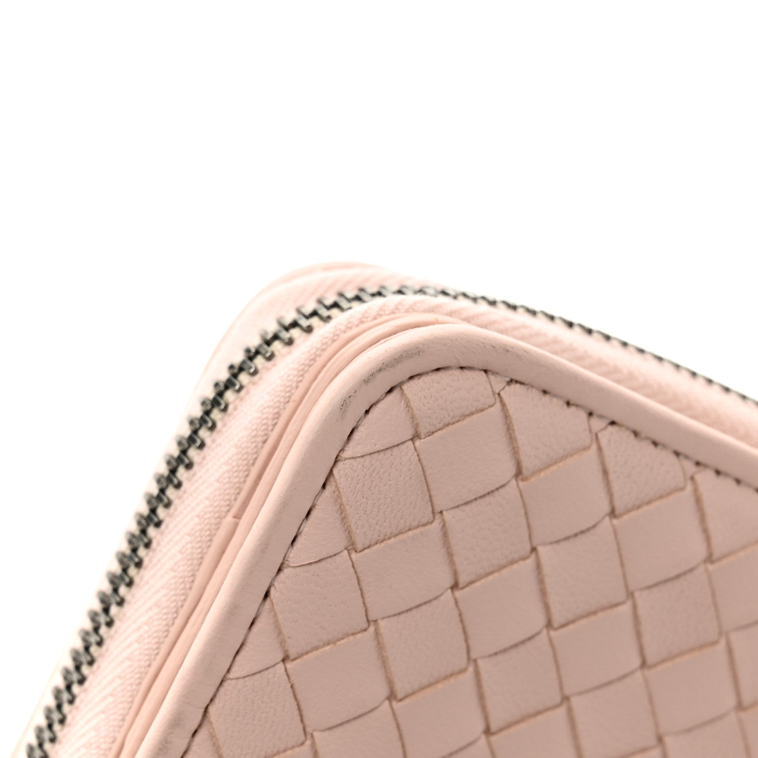 Bottega Veneta Nappa Intrecciato Small Bi-Fold Zip Wallet Pink 11 of 12