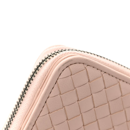 Bottega Veneta Nappa Intrecciato Small Bi-Fold Zip Wallet Pink 11 of 12