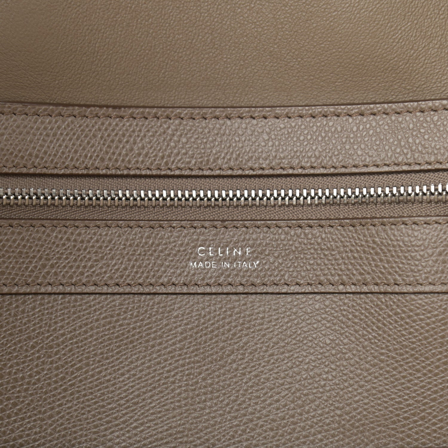 Celine Grained Calfskin Small Horizontal Cabas Phantom Taupe 6 of 15