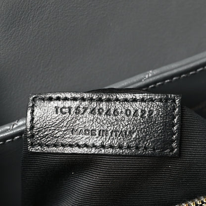 Saint Laurent Calfskin Y Quilted Monogram Medium Loulou Chain Satchel Storm 7 of 9