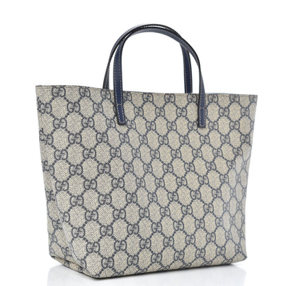 Gucci GG Supreme Monogram Childrens Crab Tote Navy 3 of 10