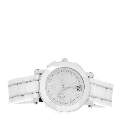 Fendi Stainless Steel Ceramic 38mm Chronograph Quartz Watch White 2 of 5