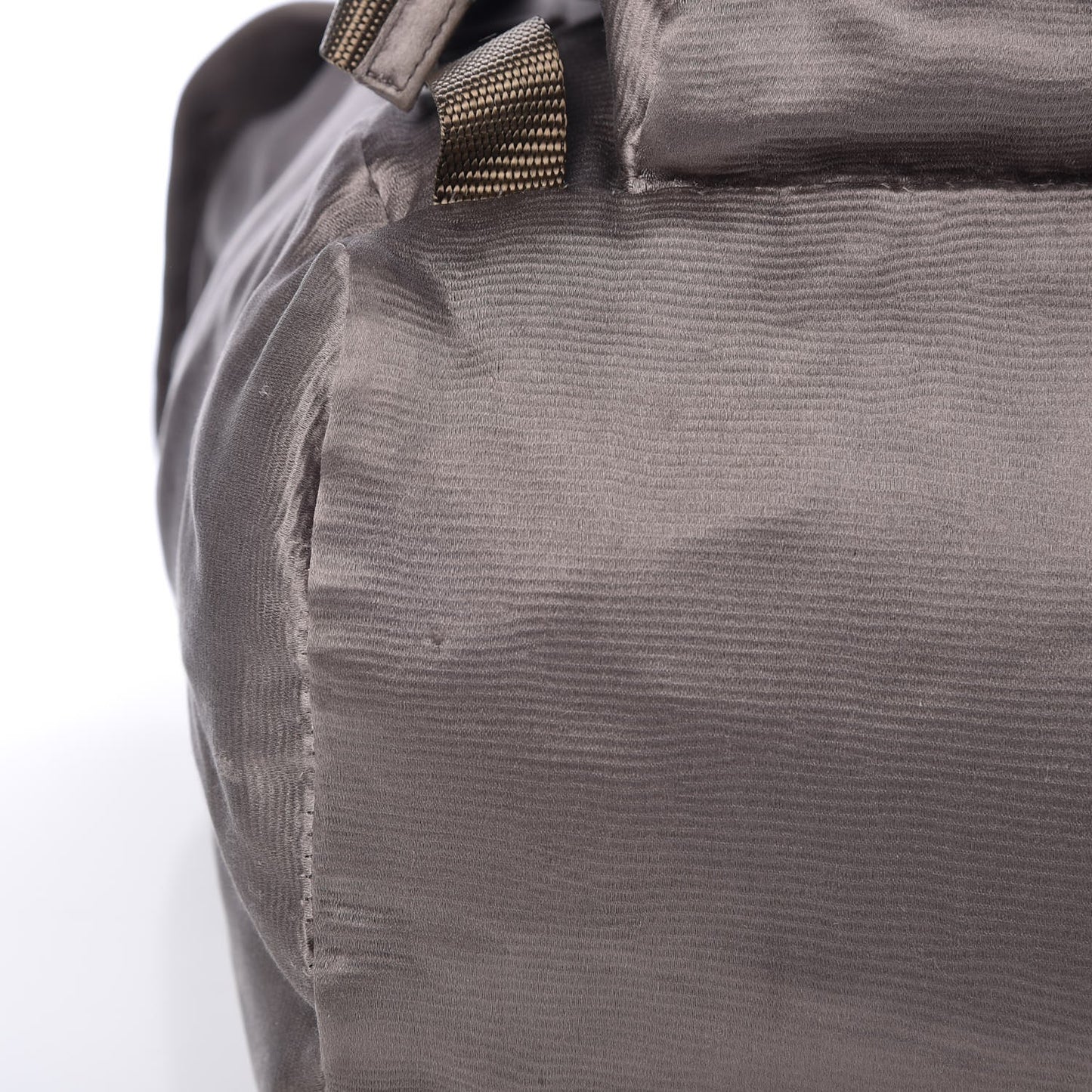 Satin Double Buckle Backpack Fumo