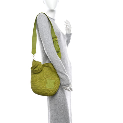 Loewe Raffia Mini Slit Tote Bag Meadow Green 2 of 9