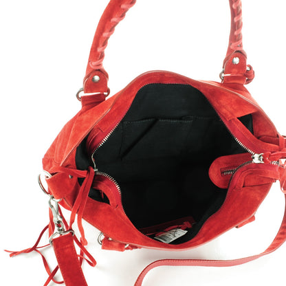 Balenciaga Baby Daim Suede Classic Hardware Town Rouge Coquelicot 6 of 8