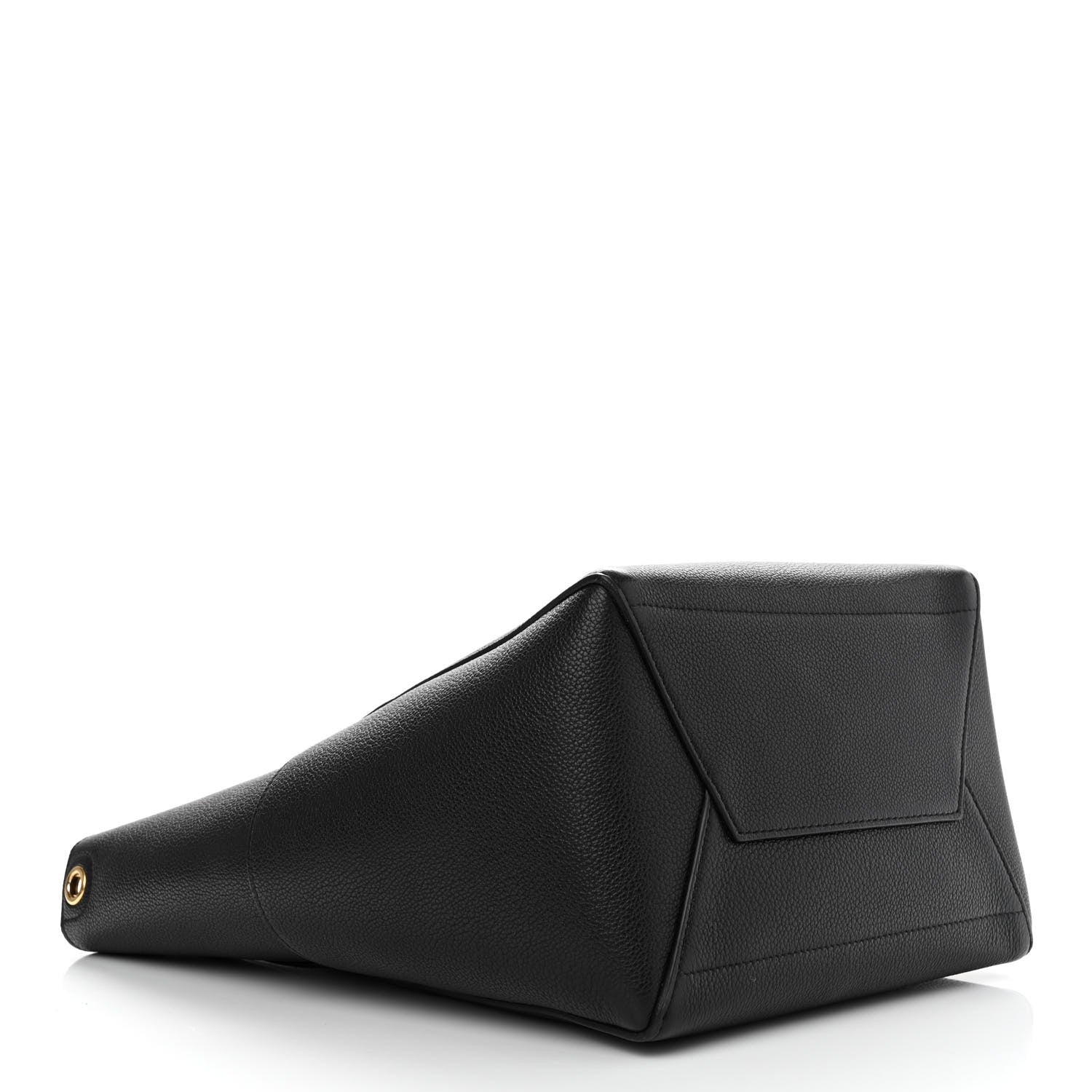 Celine Soft Grained Calfskin Sangle Bucket Bag Black 4 of 13
