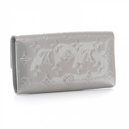 Louis Vuitton Vernis Sarah Wallet Gris Art Deco 3 of 9
