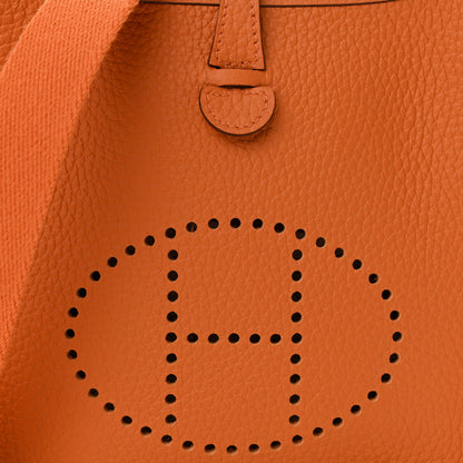 Hermes Taurillon Clemence Evelyne TPM Orange 8 of 10