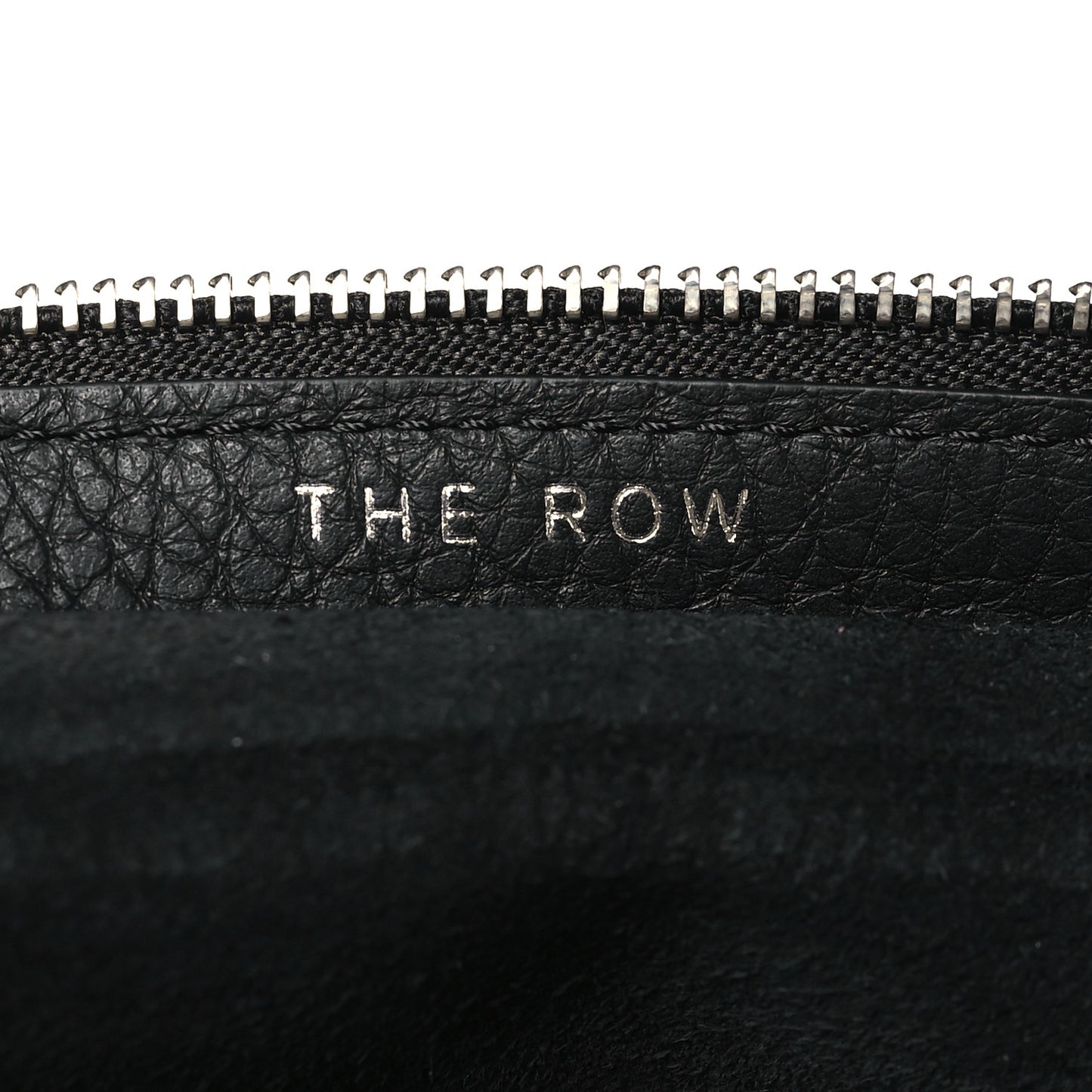 Grained Calfskin Large Slouchy Banana Bag Black