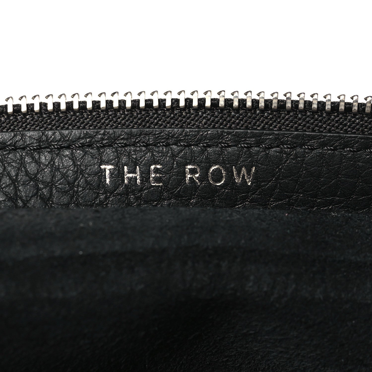 The Row Grained Calfskin Large Slouchy Banana Bag Black 6 of 10