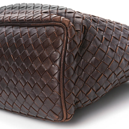 Bottega Veneta Metallic Nappa Intrecciato Small Shoulder Bag Steel 9 of 9