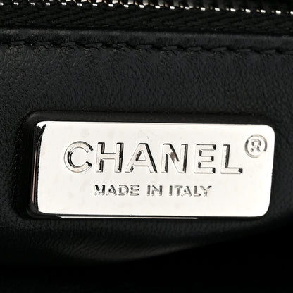 Chanel Sequin Camellia Small Single Flap Silver Black 6 of 11