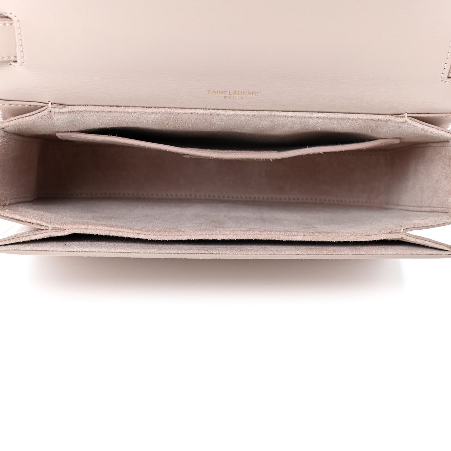 Smooth Calfskin Suede Medium Bellechasse Bag Marble Pink