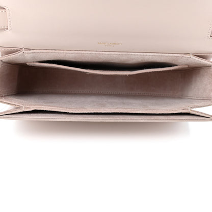 Saint Laurent Smooth Calfskin Suede Medium Bellechasse Bag Marble Pink 4 of 4