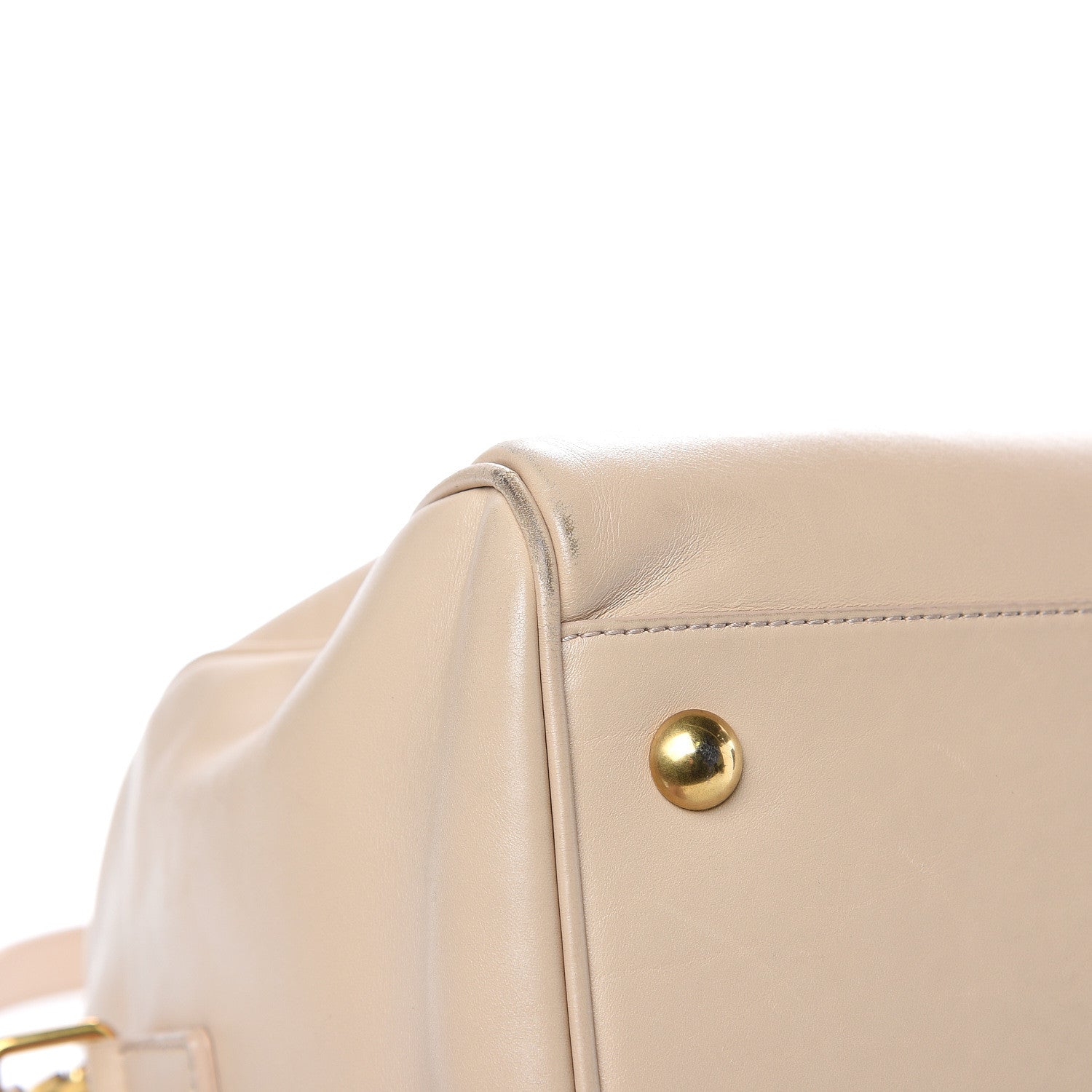 Saint Laurent Calfskin Classic Duffle 6 Beige 12 of 21