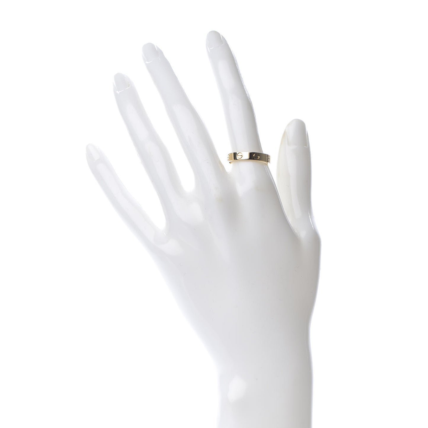 18K Yellow Gold 3.5mm LOVE Wedding Band Ring 55 7.25