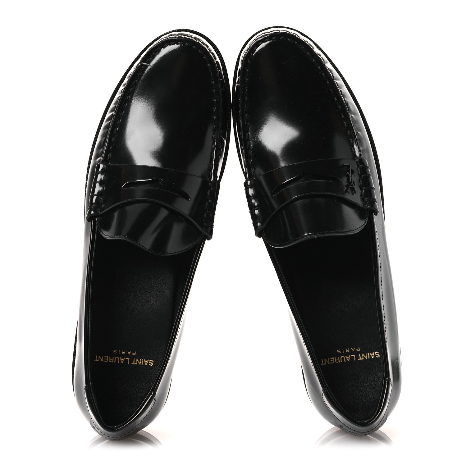 Saint Laurent Magnum Calfskin Le Loafer 15 Moccasin  39 Black 2 of 13