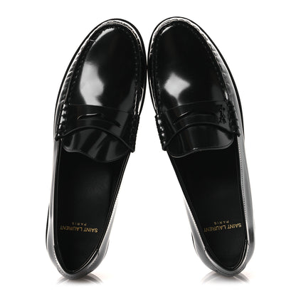 Saint Laurent Magnum Calfskin Le Loafer 15 Moccasin  39 Black 2 of 13