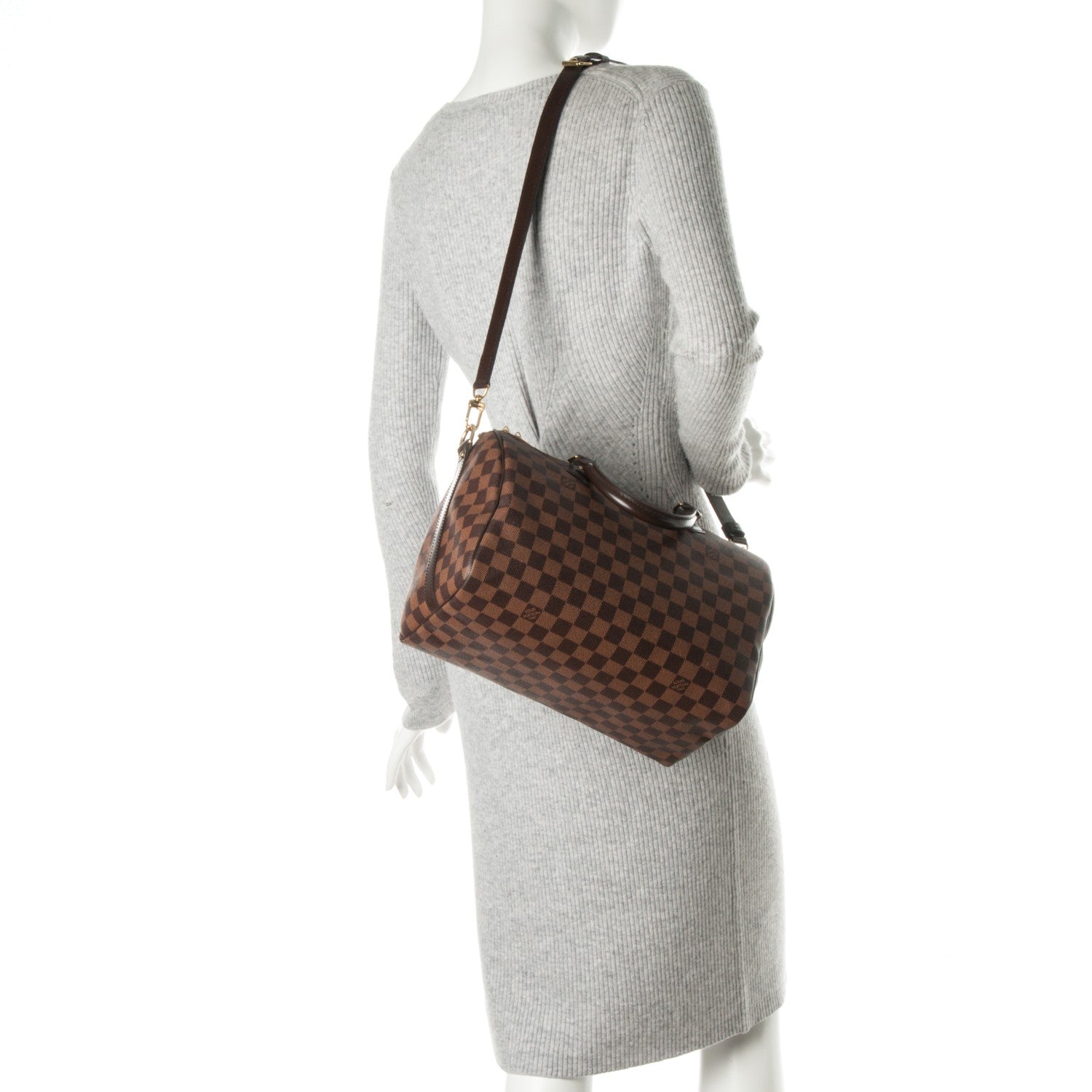 Louis Vuitton Damier Ebene Speedy Bandouliere 30 2 of 8