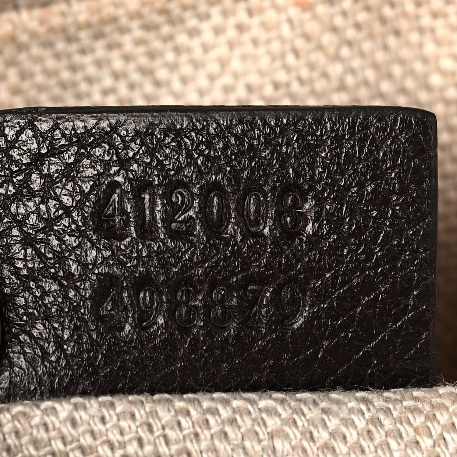 Gucci Textured Calfskin Web Small Webby Bee Shoulder Bag Brown Coffee 7 of 14