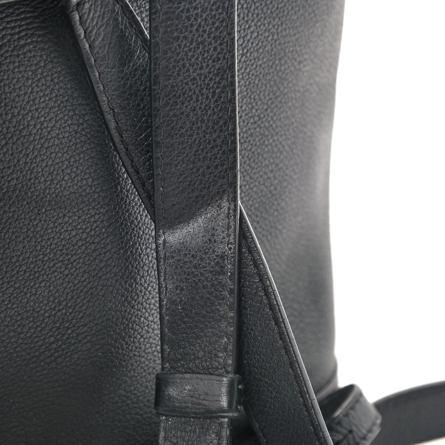Calfskin Lockme Backpack Black