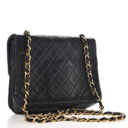 Chanel Lambskin Quilted Mini Square Flap Bag Navy 3 of 18