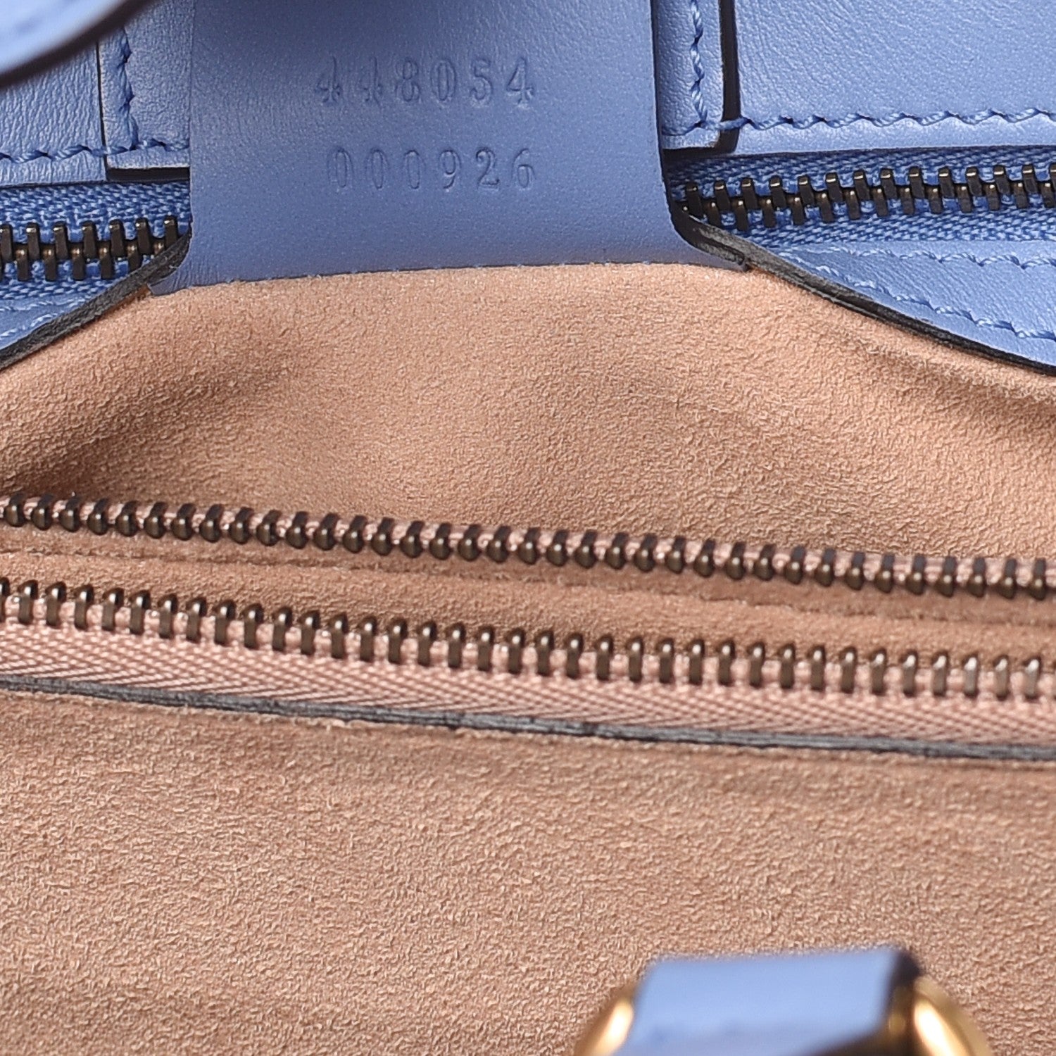 Gucci Calfskin Matelasse Small GG Marmont Tote Clear Sky Blue 7 of 7