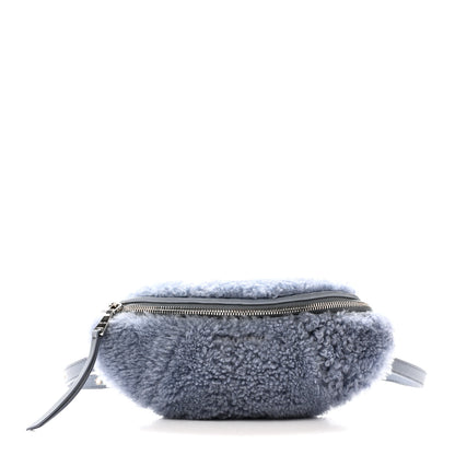 Miu Miu Shearling Matelasse Belt Bag Blue 1 of 10