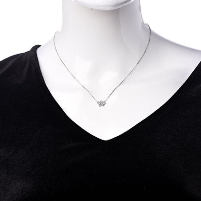 Cartier 18K White Gold Diamond Caresse D'Orchidees Par Necklace 2 of 7