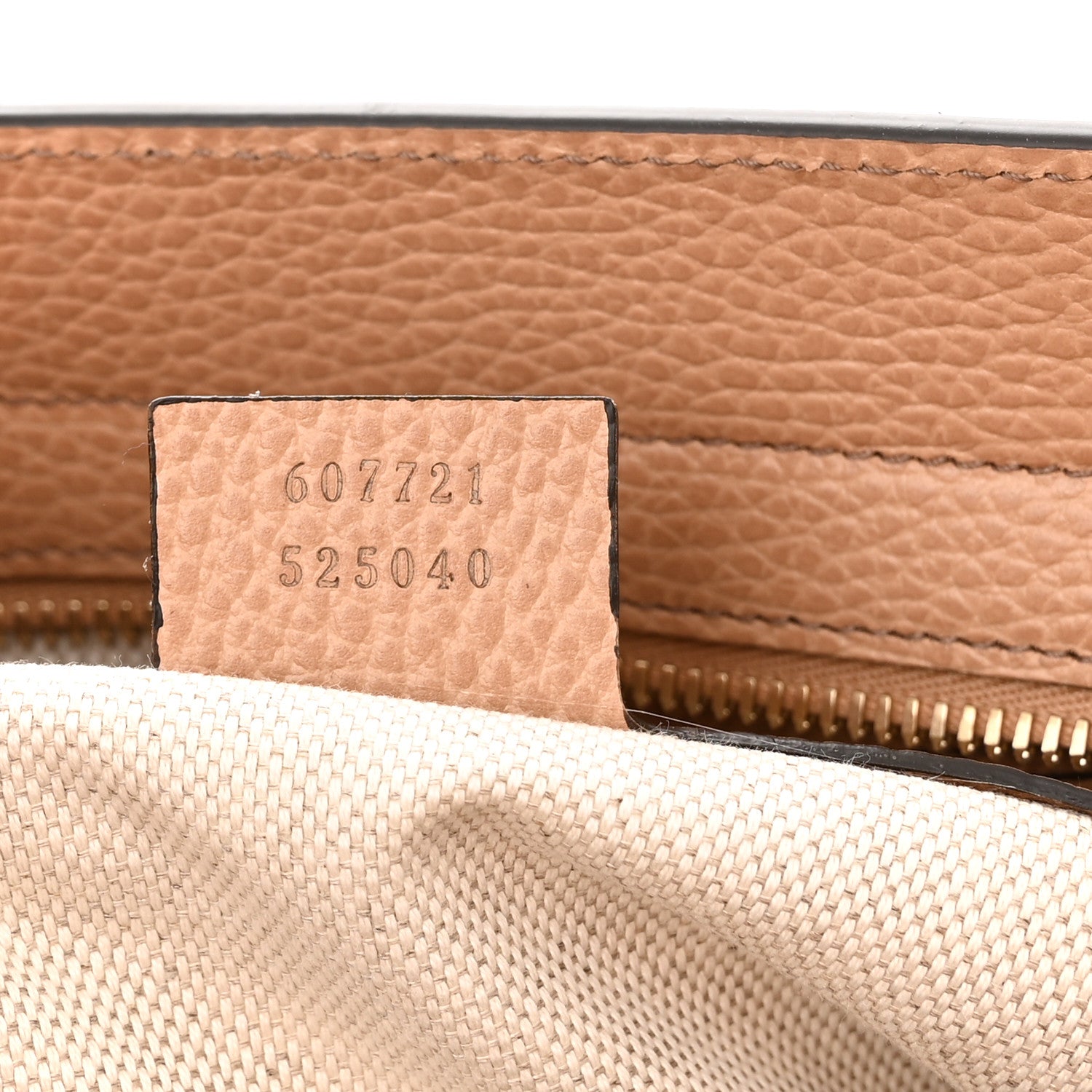 Gucci Dollar Calfskin Large Soho Top Handle Satchel Camelia 7 of 10