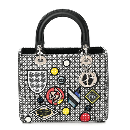 Christian Dior Micro-Cannage Smooth Calfskin Medium Lucky Badges Lady Dior Multicolor 1 of 13