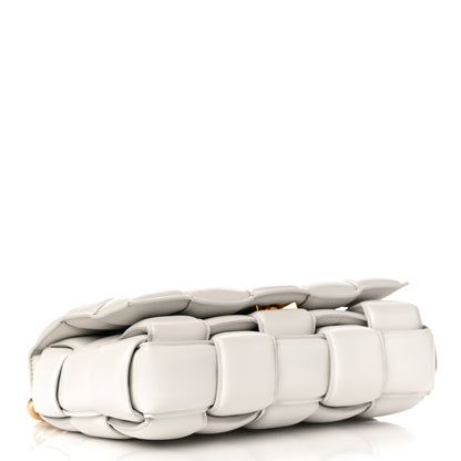 Bottega Veneta Lambskin Maxi Intreccio Padded Chain Cassette Crossbody Bag White 4 of 9