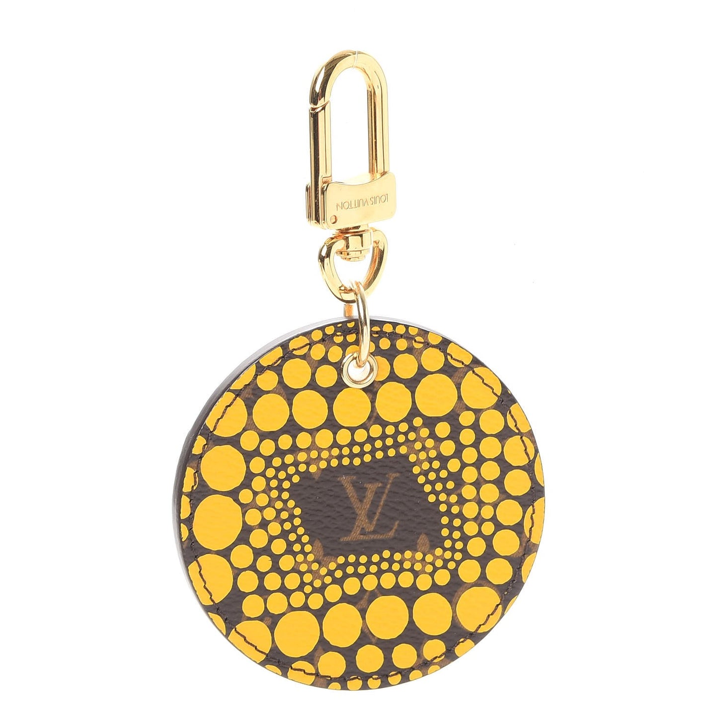 Monogram Kusama Town Key Ring Yellow