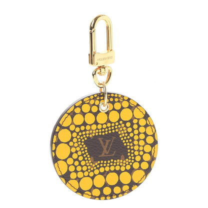 Louis Vuitton Monogram Kusama Town Key Ring Yellow 1 of 7