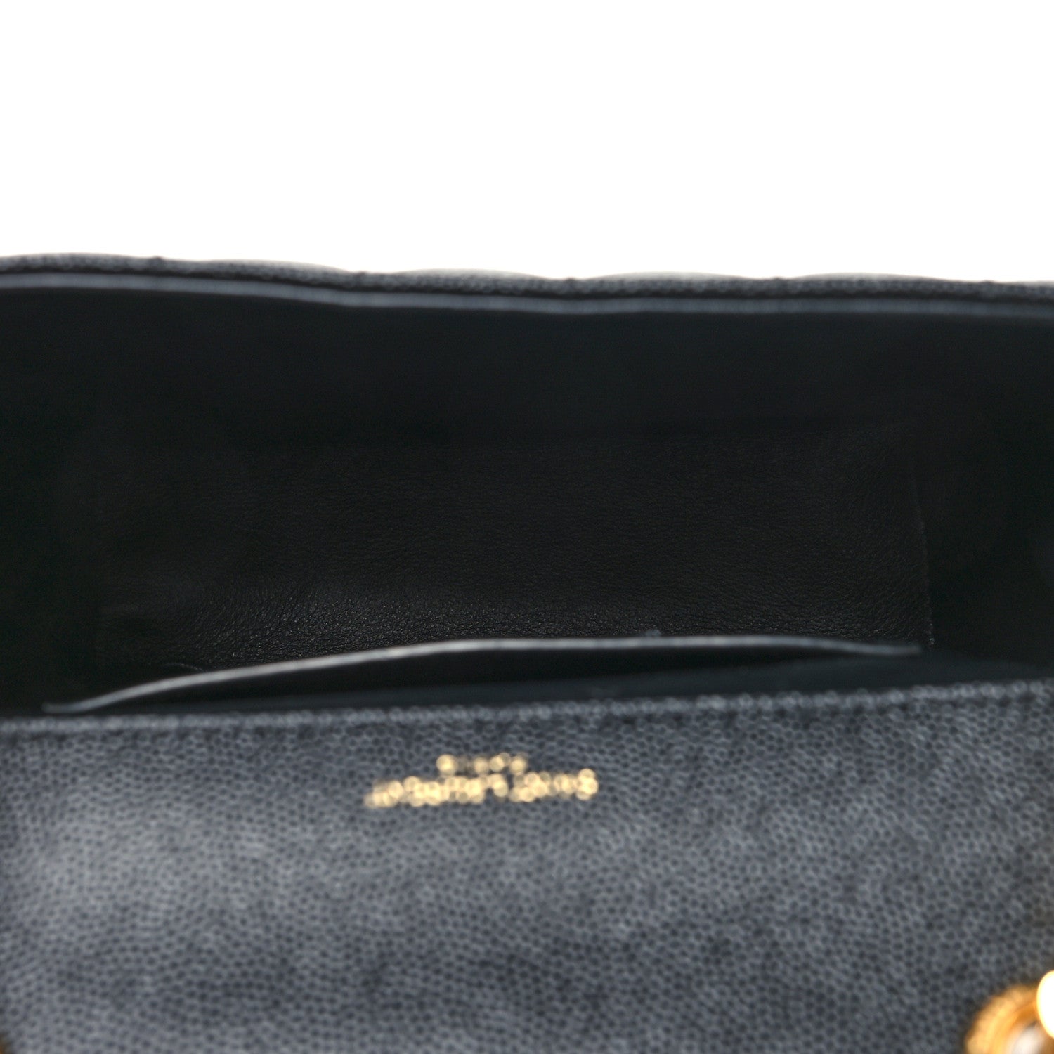 Saint Laurent Grain De Poudre Matelasse Monogram Small Vicky Chain Bag Black 5 of 11