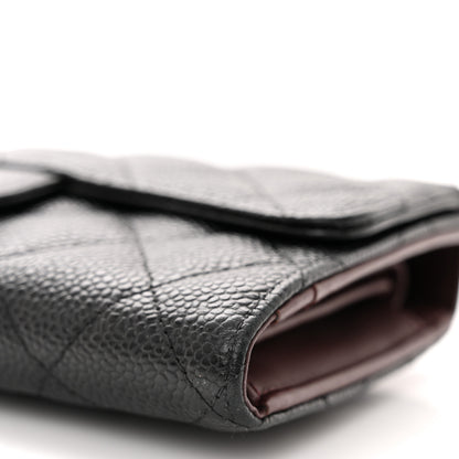 Chanel Caviar Quilted Large Flap Wallet Black 8 of 12