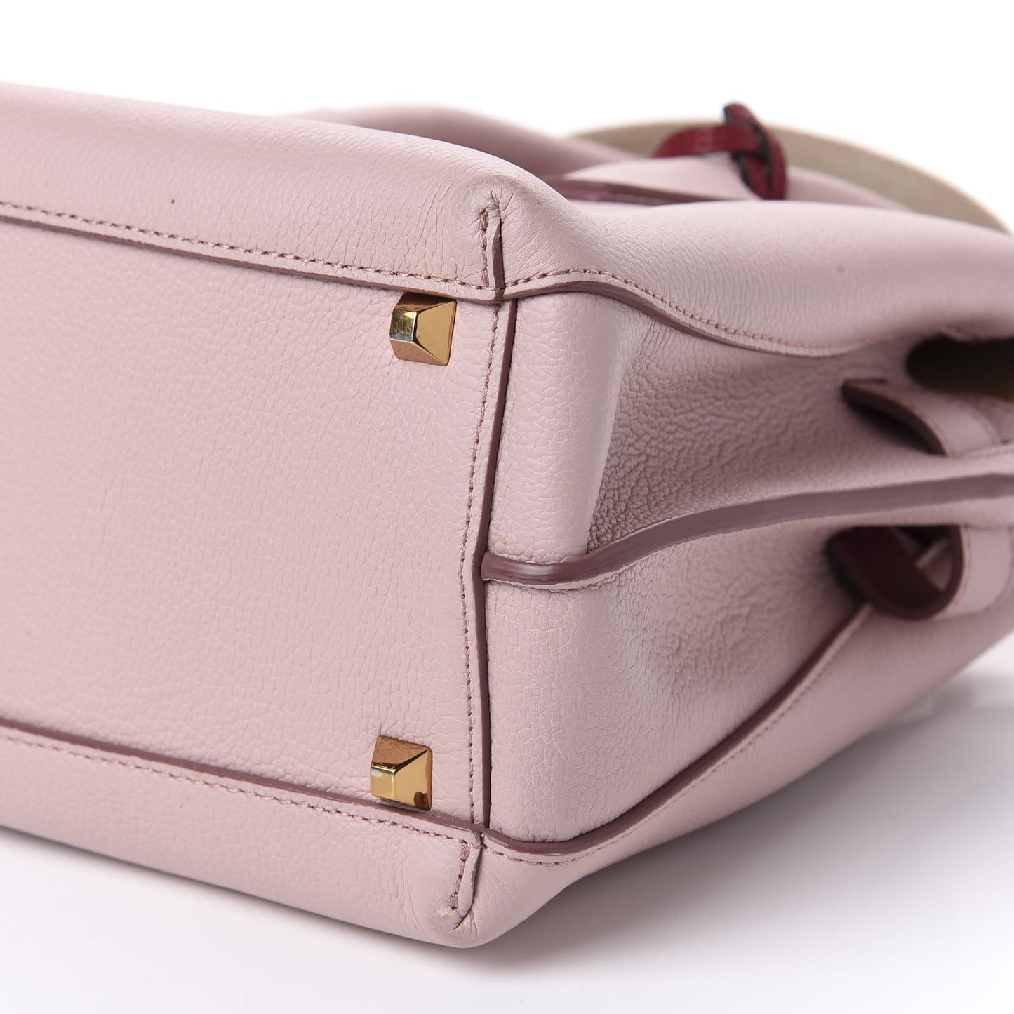 Grained Calfskin Medium Milla Tote Pale Mauve