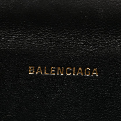 Balenciaga Metallic Calfskin Crocodile Embossed Hourglass Top Handle Bag XS Gold 6 of 13