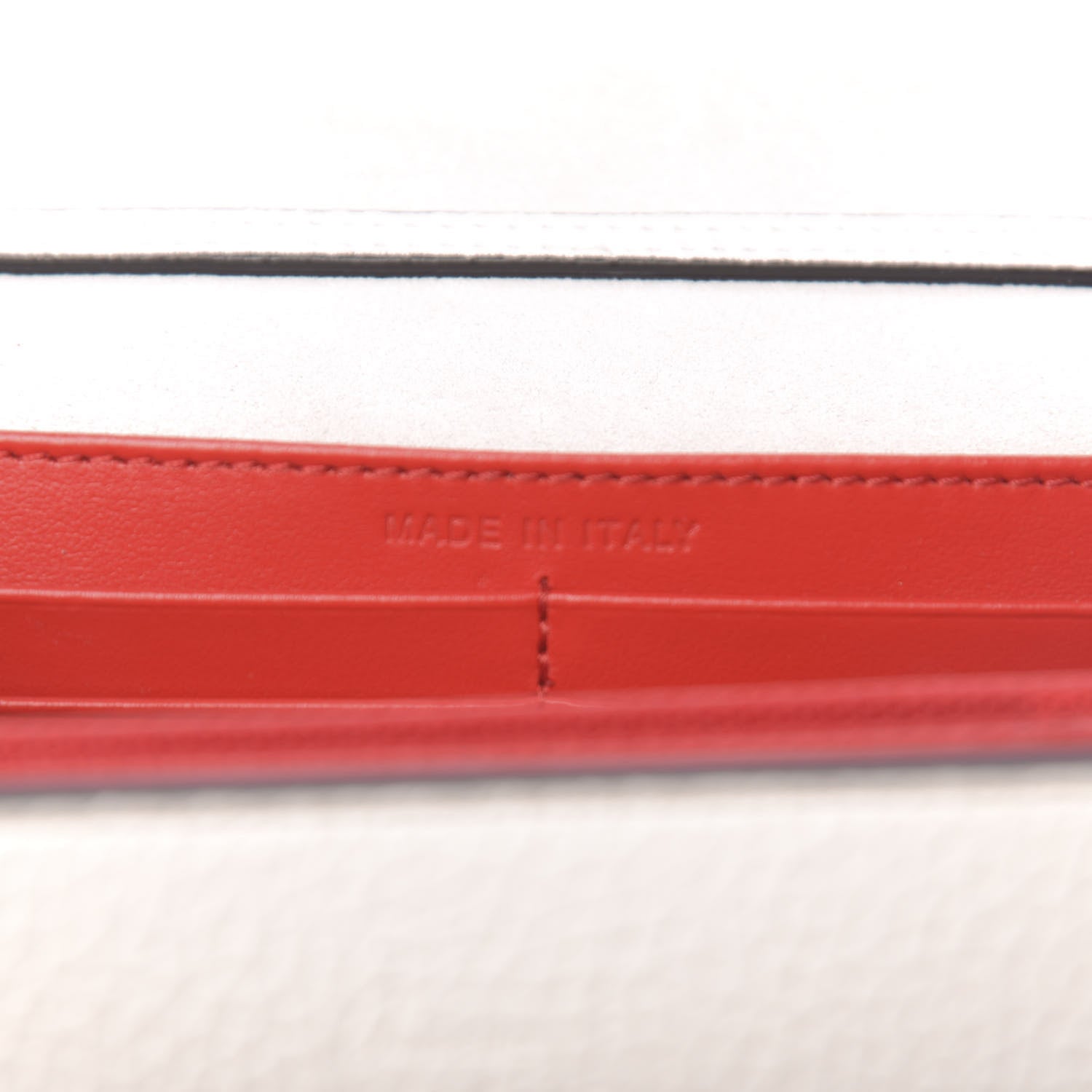 Christian Louboutin Calfskin Spikes Loubinthesky Paloma Clutch White 6 of 10