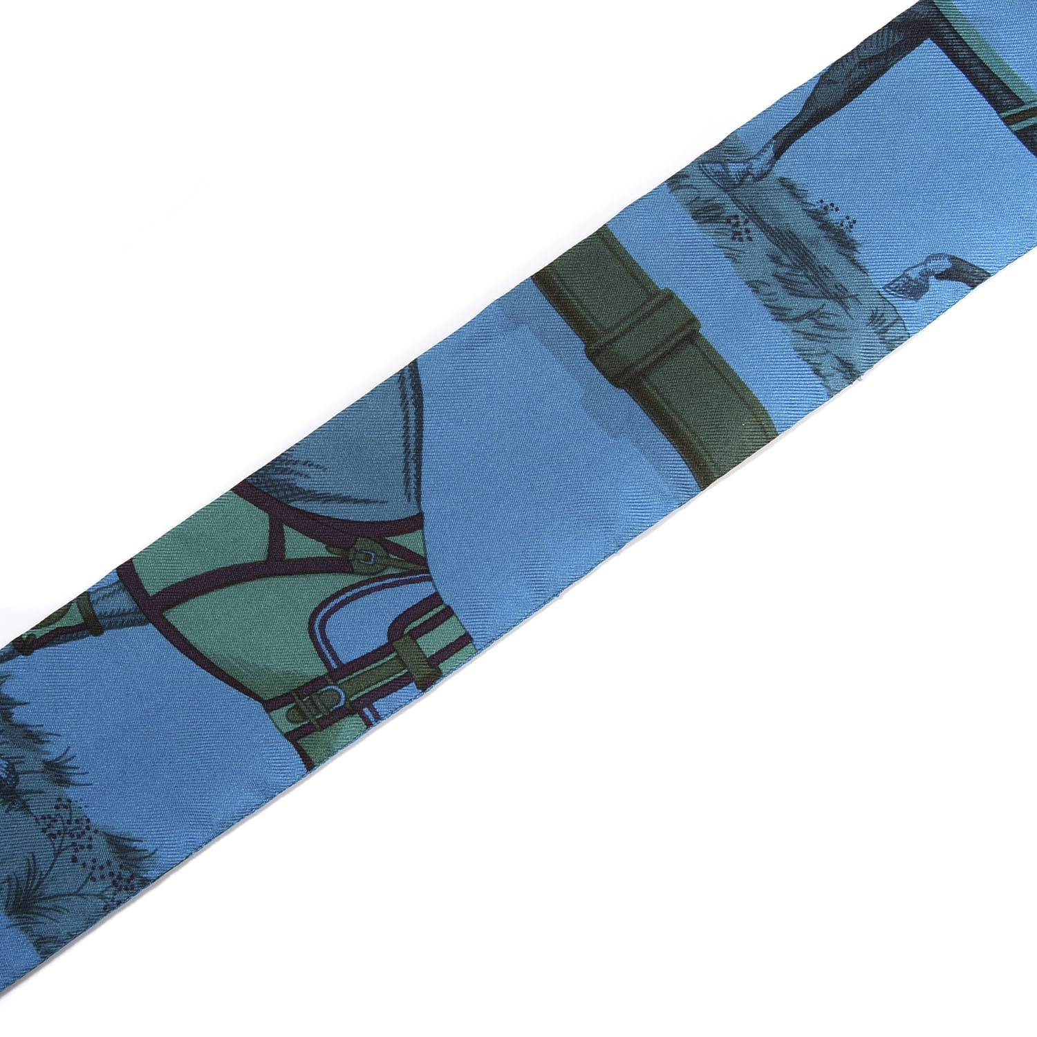 Hermes Silk Couvertures et Tenues de Jour Twilly Canard Lie De Vin 3 of 4