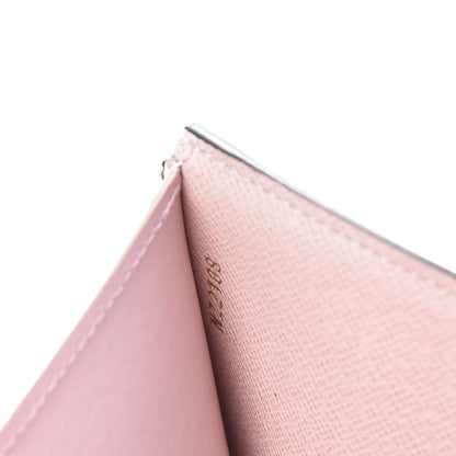 Louis Vuitton Damier Ebene Victorine Wallet Rose Ballerine 7 of 8
