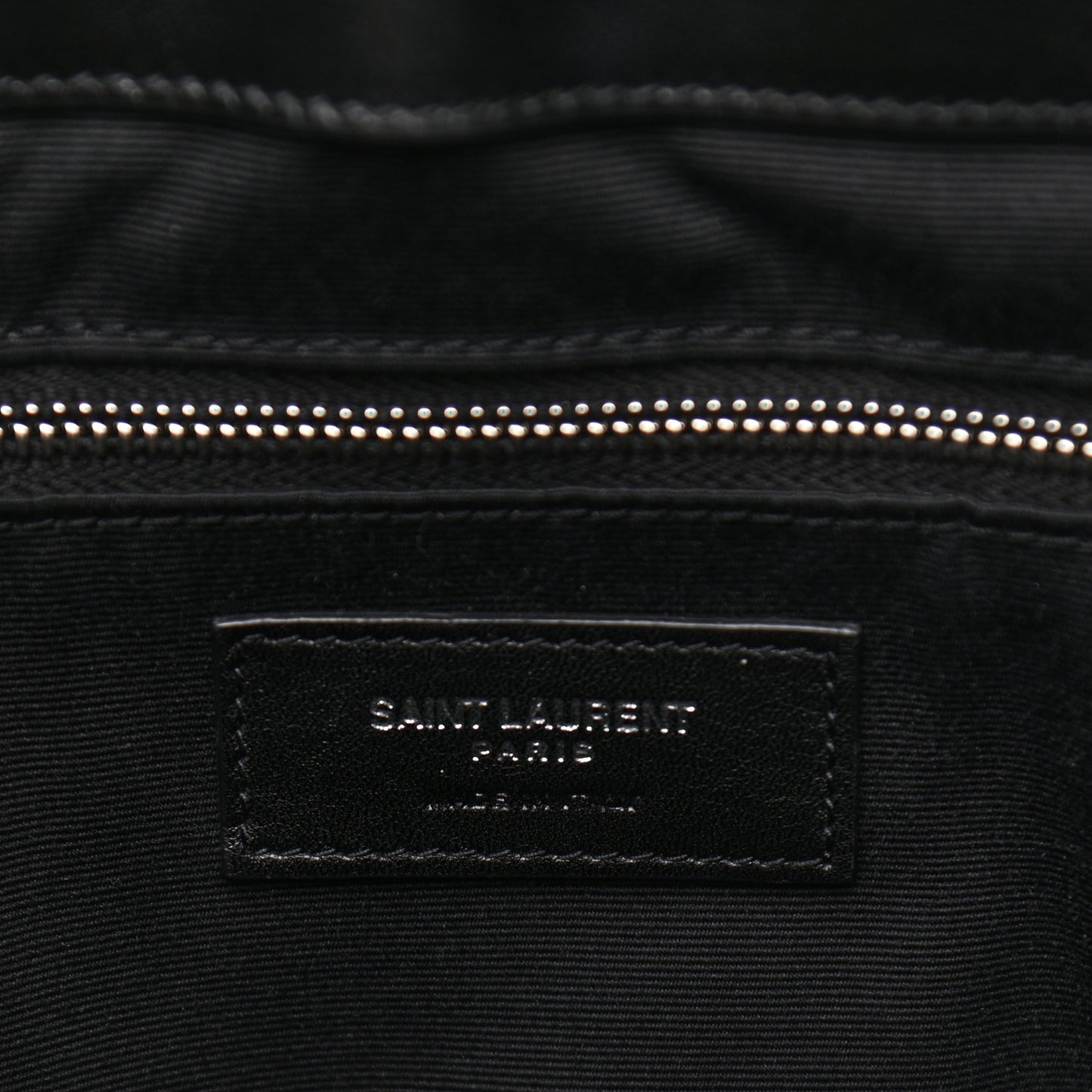 Calfskin Y Quilted Monogram Large Loulou Shopper Black
