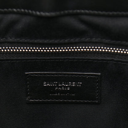 Saint Laurent Calfskin Y Quilted Monogram Large Loulou Shopper Black 6 of 11