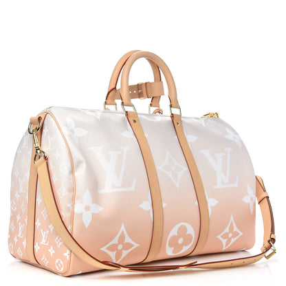 Louis Vuitton Monogram Giant By The Pool Keepall Bandouliere 45 Brume 2 of 9