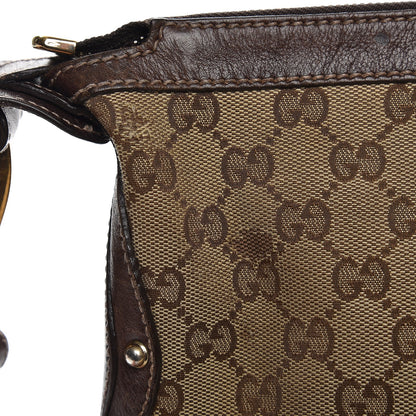 Gucci Monogram Pelham Studded Shoulder Bag Brown 10 of 12